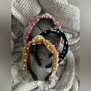 3 Pearl Knot Headbands